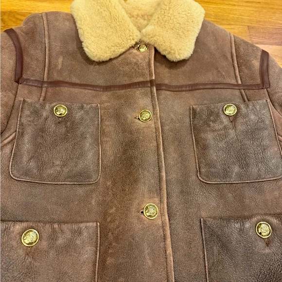 Sandro Chicago Leather and Shearling Jacket